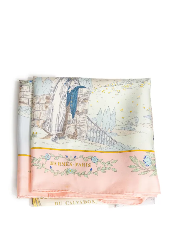 Hermès Pre-Owned 1991 x Z. Pauwels スカーフ | ピンク | FARFETCH JP
