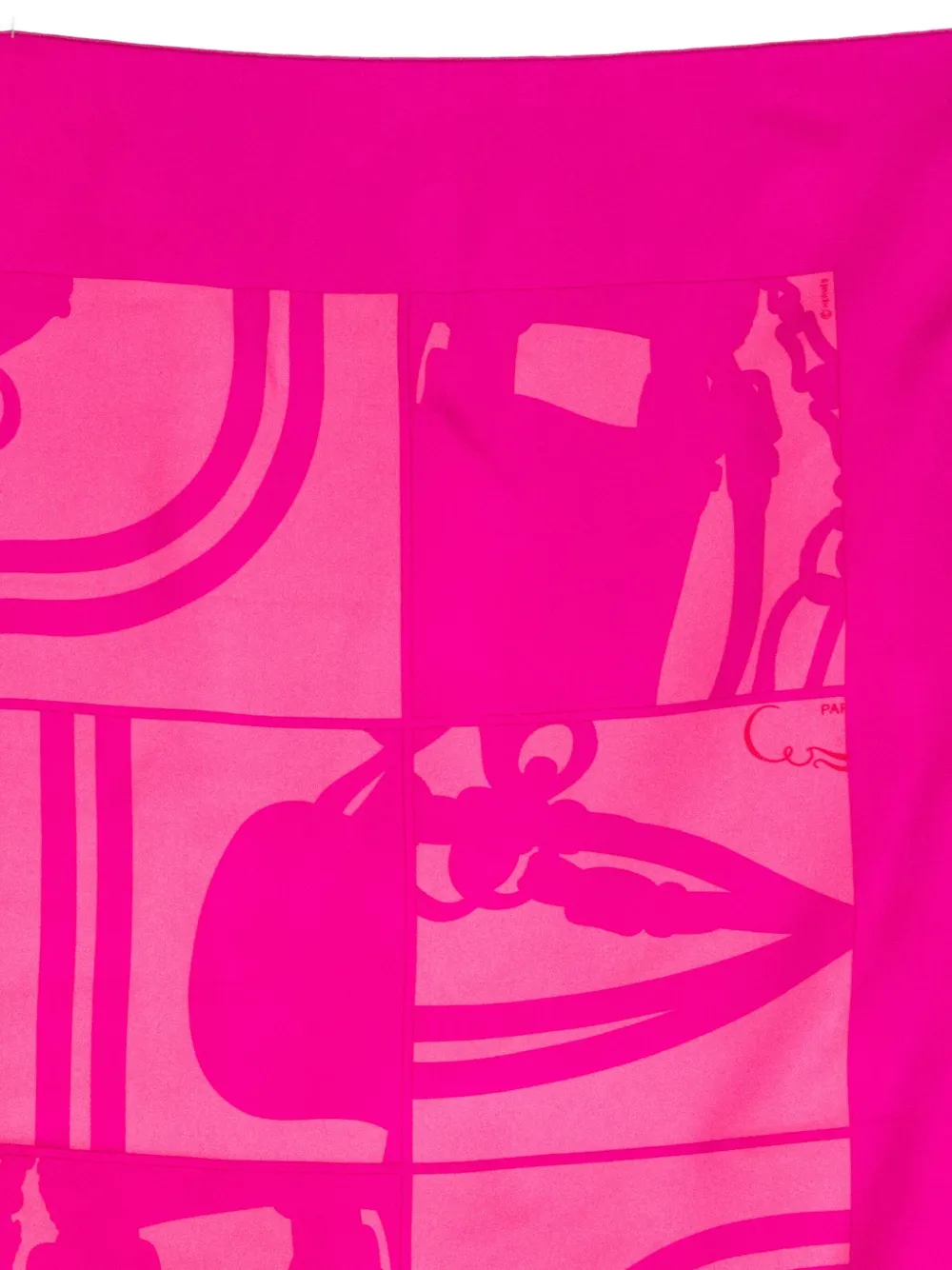 Pre-owned Hermes 2003 X Hugo Grygkar Scarf In Pink