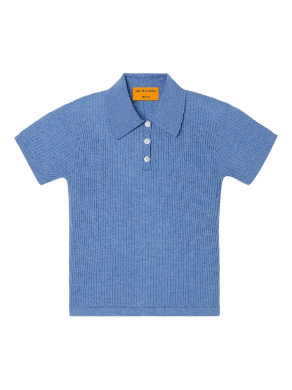 Guest In Residence Shrunken Cashmere Polo In ブルー