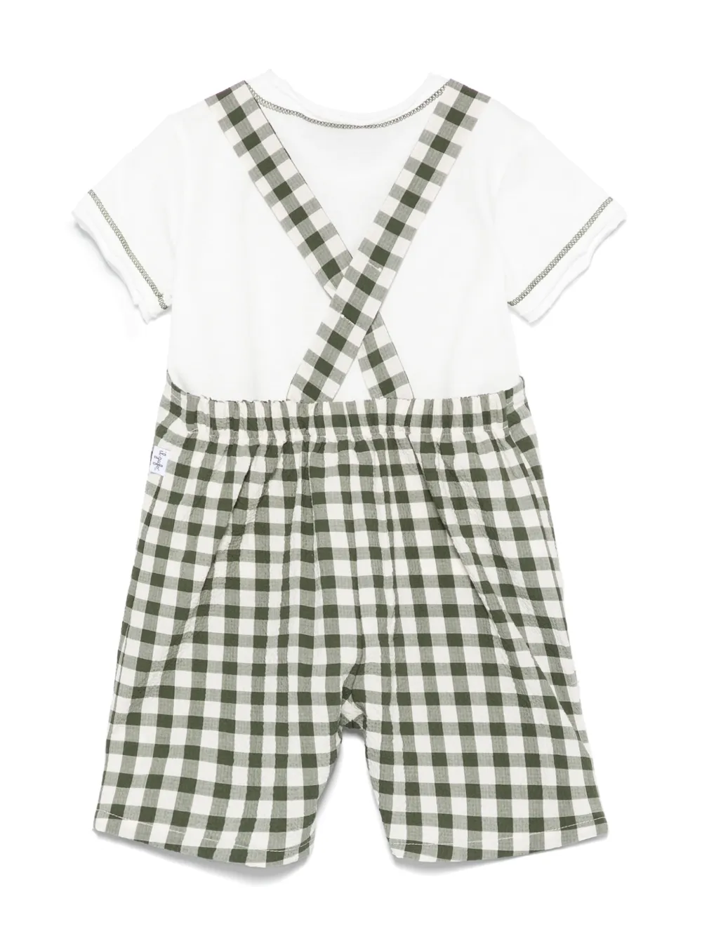 Il Gufo check-pattern dungarees set | Trouser Sets | Image 2