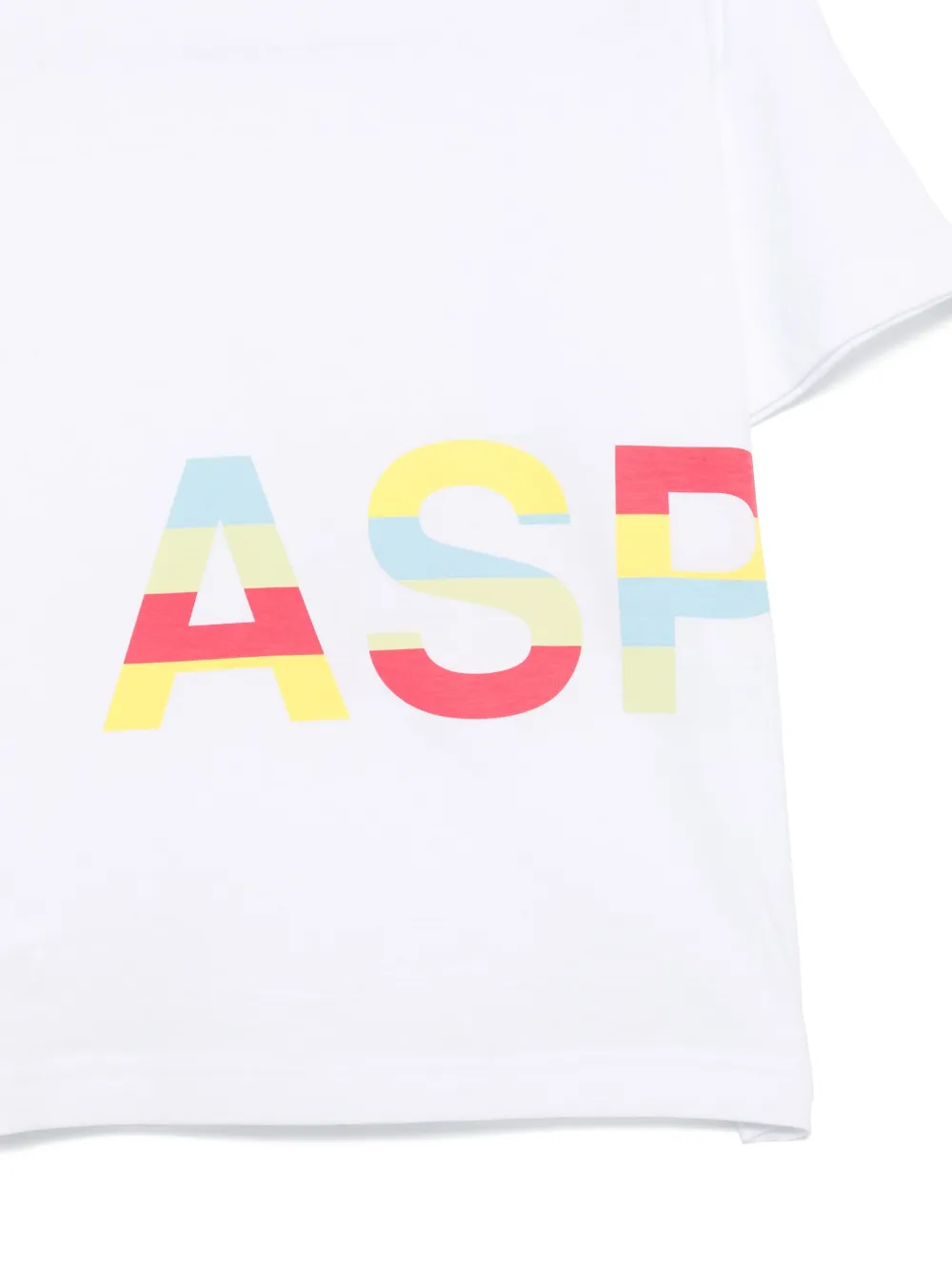 Aspesi Kids T-shirt met logoprint Wit
