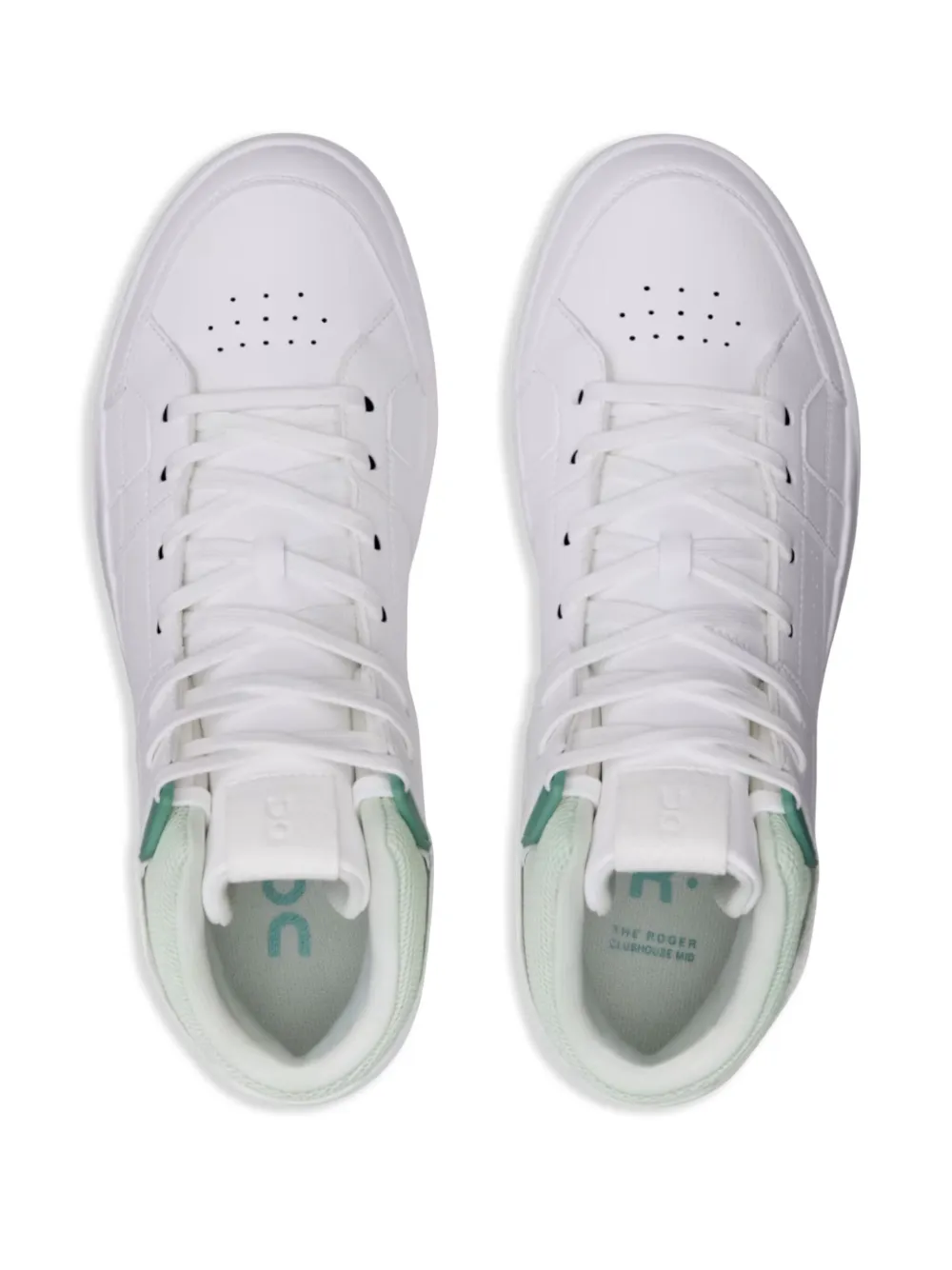 On Running On The Roger Clubhouse "White Green" sneakers