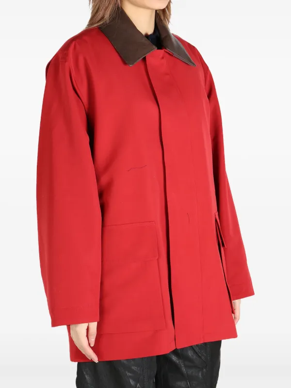 Auralee Oversized Jacket | Red | FARFETCH