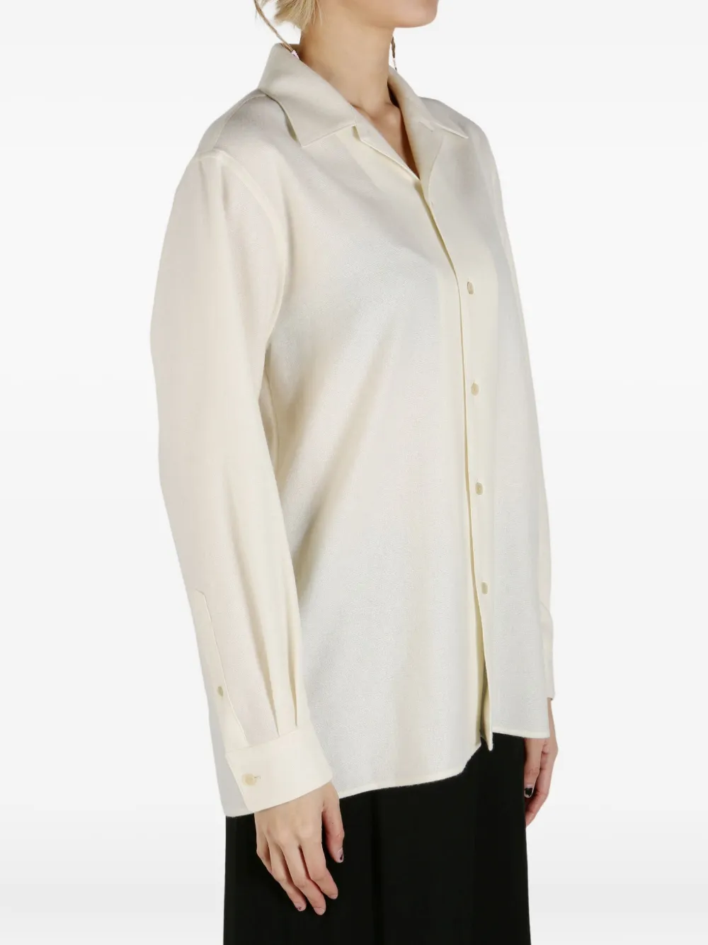 Auralee cashmere shirt Wit