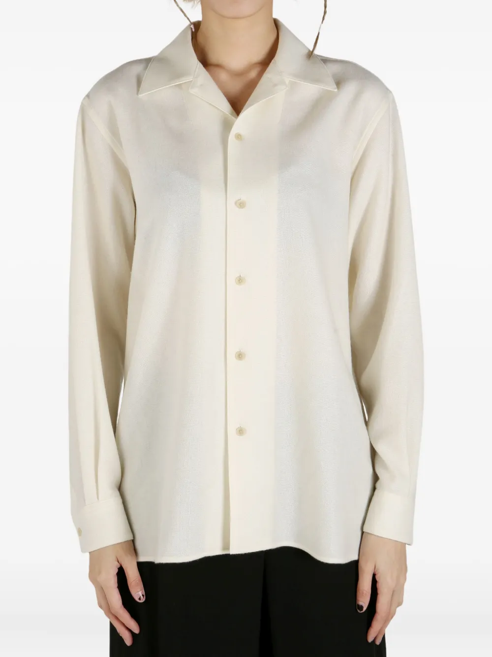 Auralee cashmere shirt - Wit