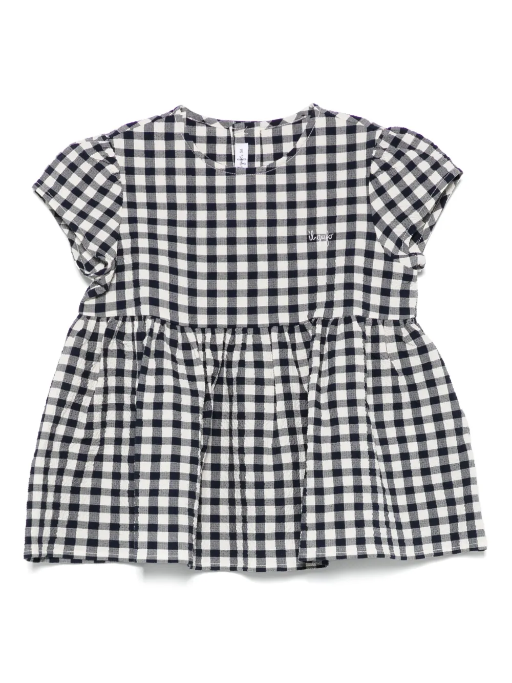 Il Gufo check-pattern dress | Blue | Image 1