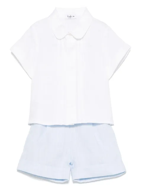 Il Gufo linen shorts set
