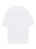 Aspesi Kids striped shirt - White