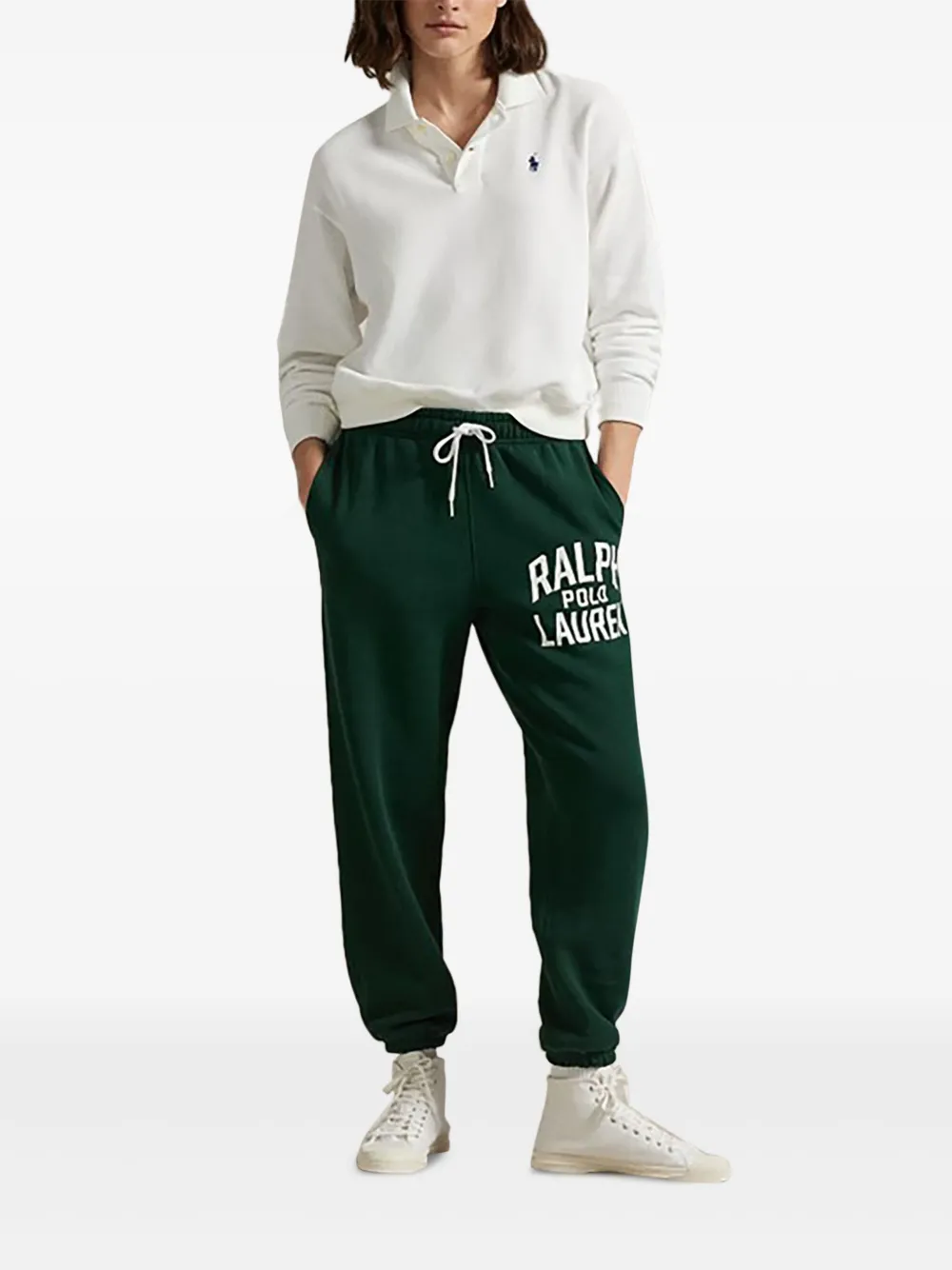 Polo Ralph Lauren logo-print sweatpants - Groen