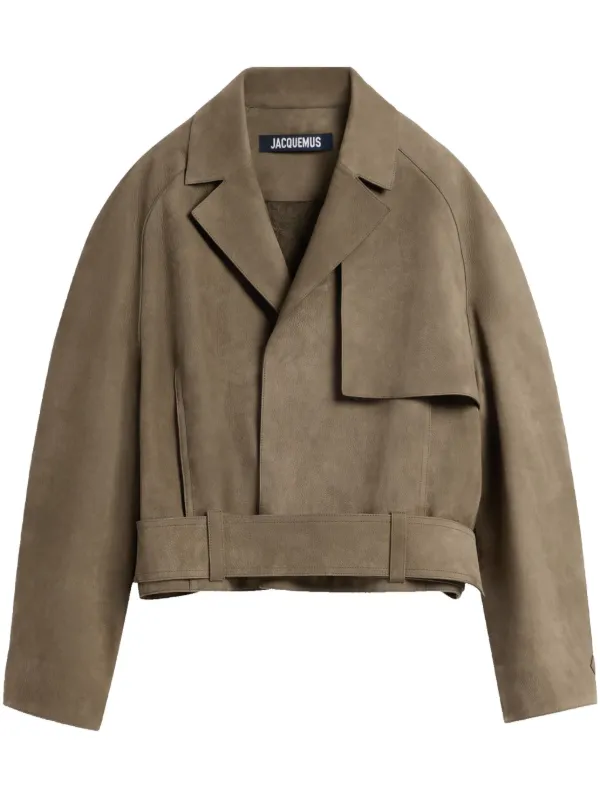 Jacquemus The Cabana レザージャケット | ブラウン | FARFETCH JP
