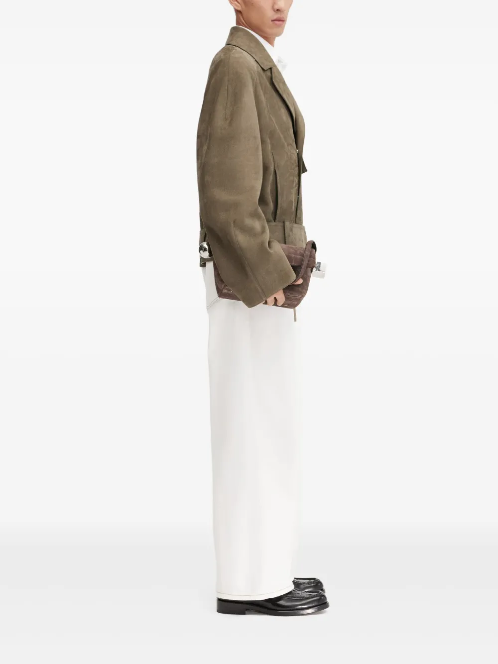 Jacquemus The Cabana leren jack Bruin