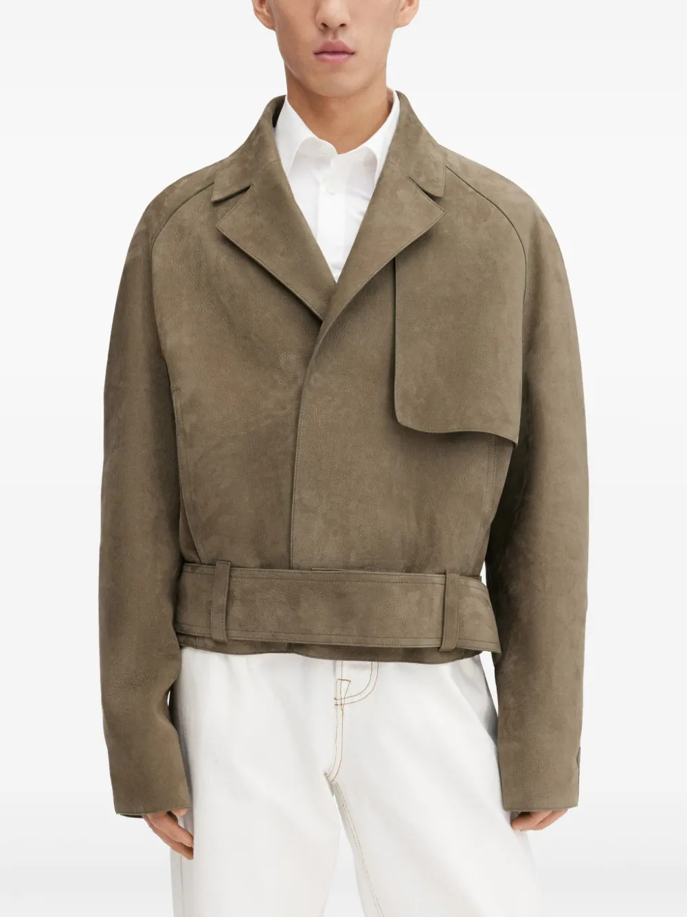 Jacquemus The Cabana leren jack Bruin