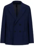 Harris Wharf London double breasted blazer - Blue
