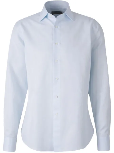 Canali spread-collar shirt