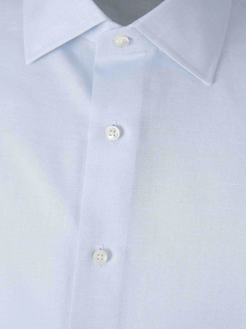Canali Overhemd met gespreide kraag Blauw