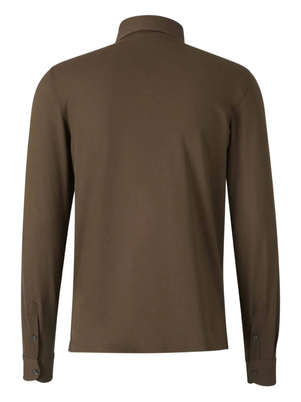 Gran Sasso Poloshirt met lange mouwen - Bruin