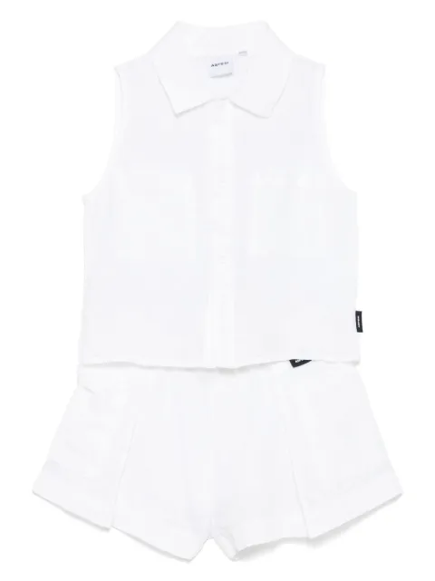 Aspesi Kids set de shorts en lino