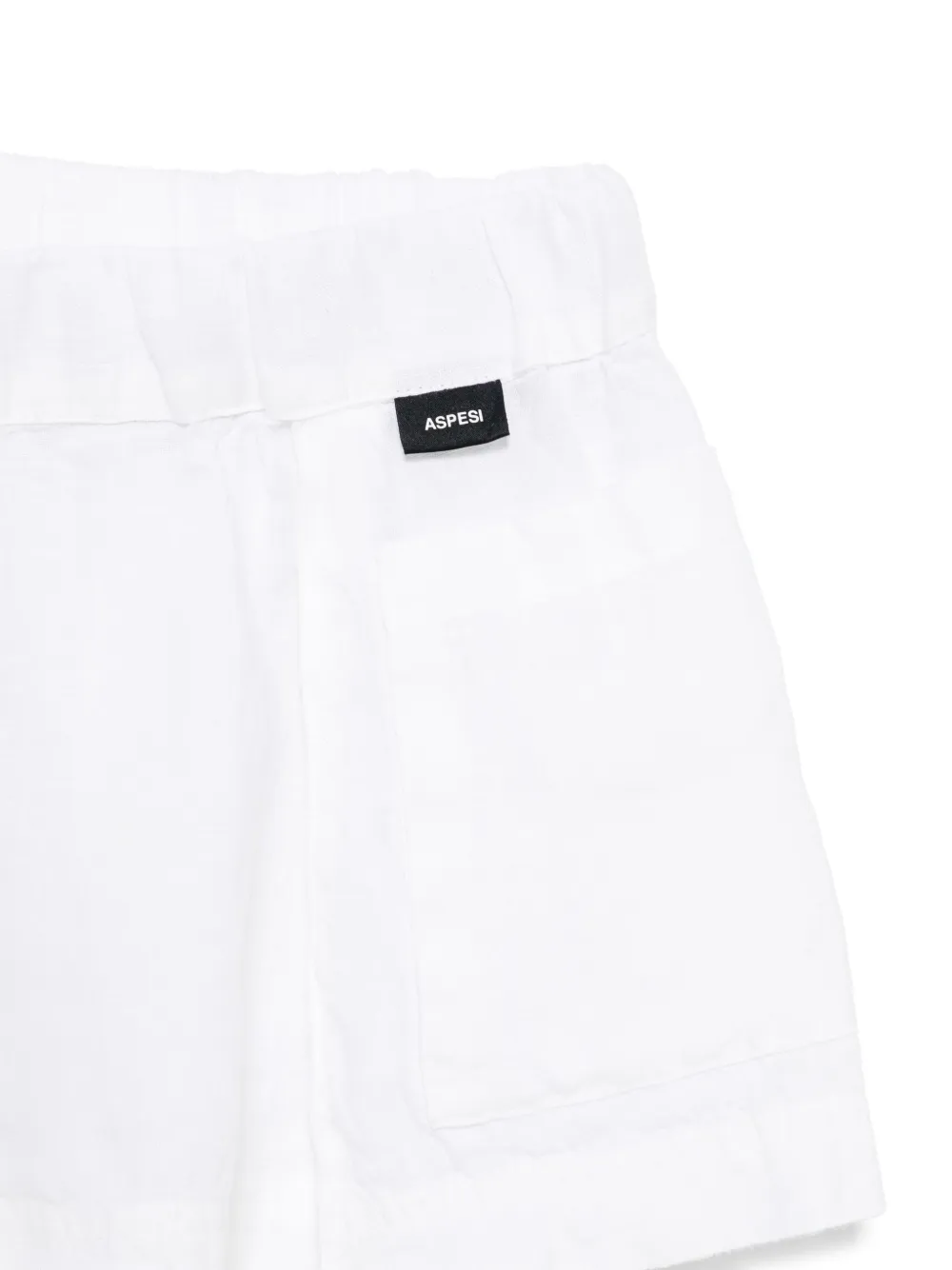 Aspesi Kids Linnen shorts Wit