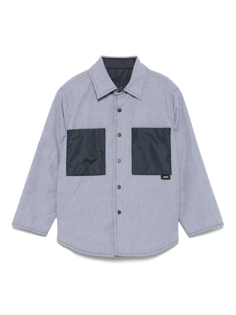 Aspesi Kids Omkeerbaar shirtjack Blauw
