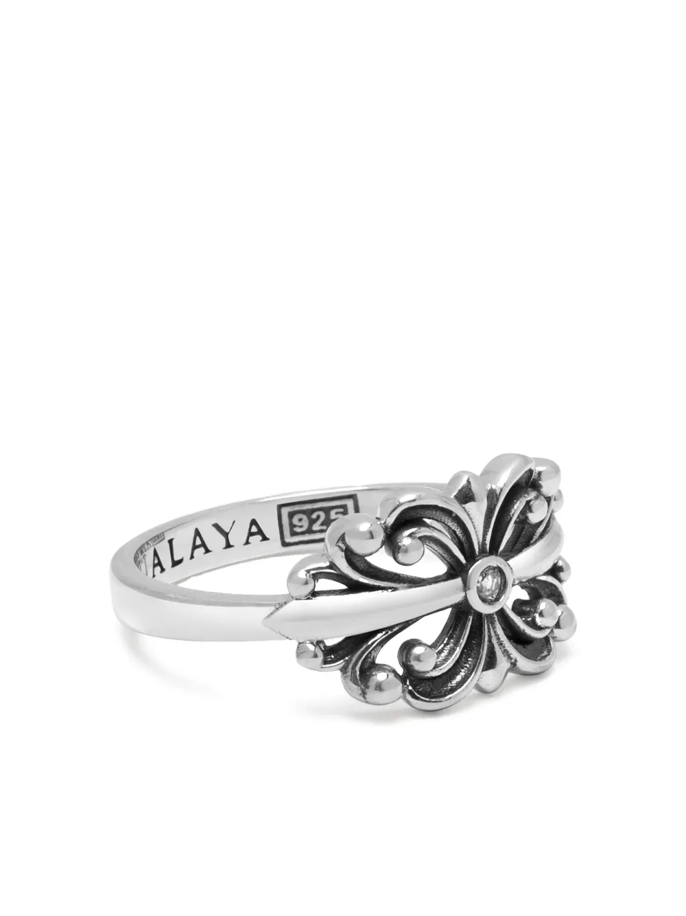 Nialaya Jewelry Bloom ring - Zilver