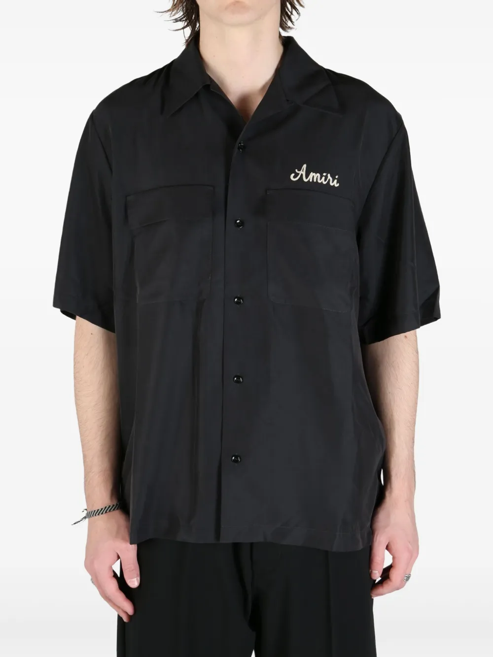 AMIRI logo shirt - Zwart