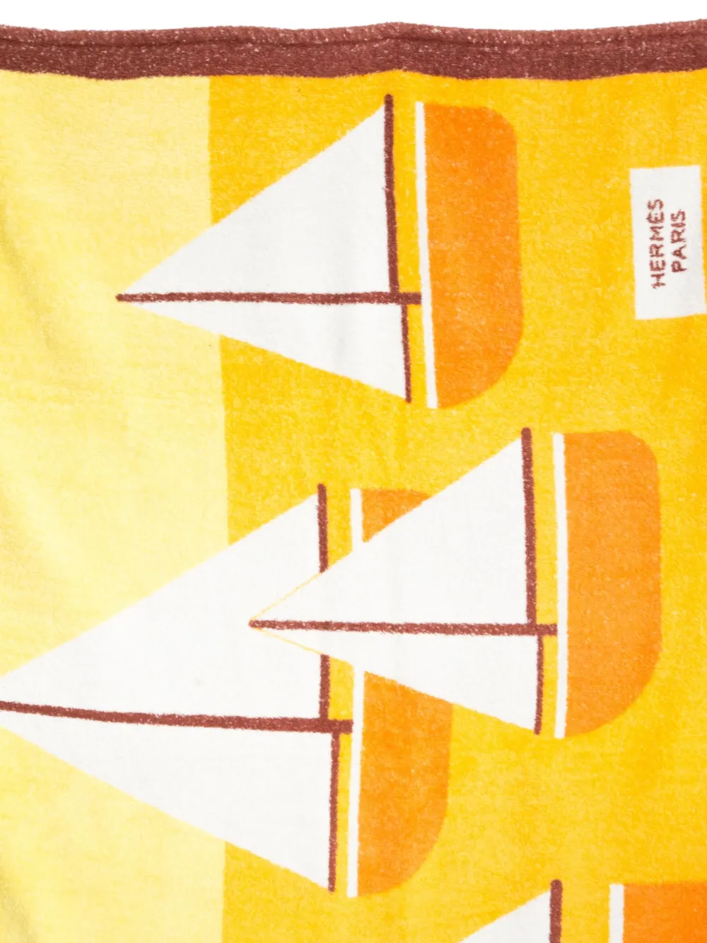 Hermès Pre-Owned 2000s Boats GM towel - Geel