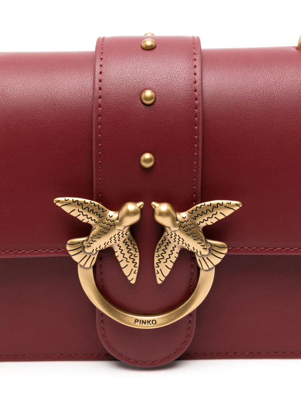 PINKO Love Click kleine crossbodytas Rood