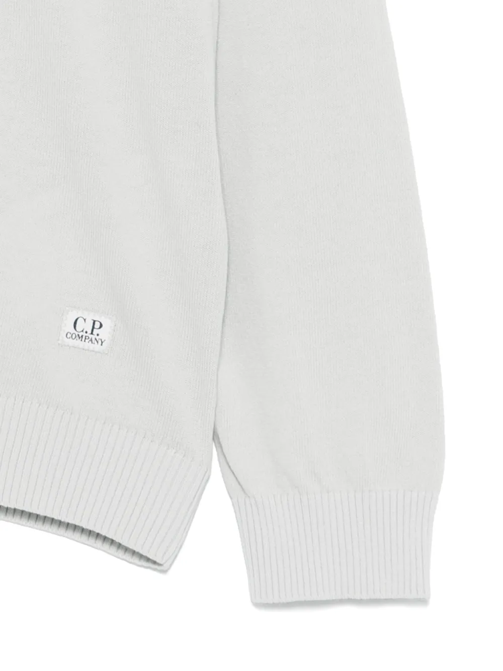 C.P. Company Kids Sweater met logopatch Grijs