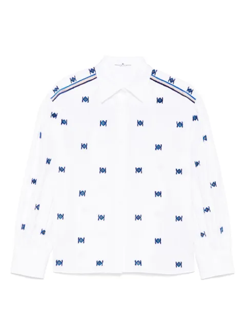 Ermanno Scervino flocked motif shirt