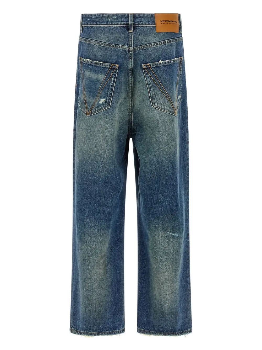 VETEMENTS cotton baggy jeans - Blauw