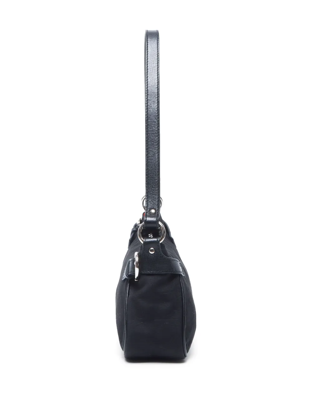 Pre-owned Ferragamo 2000s Gancini Shoulder Bag In Black