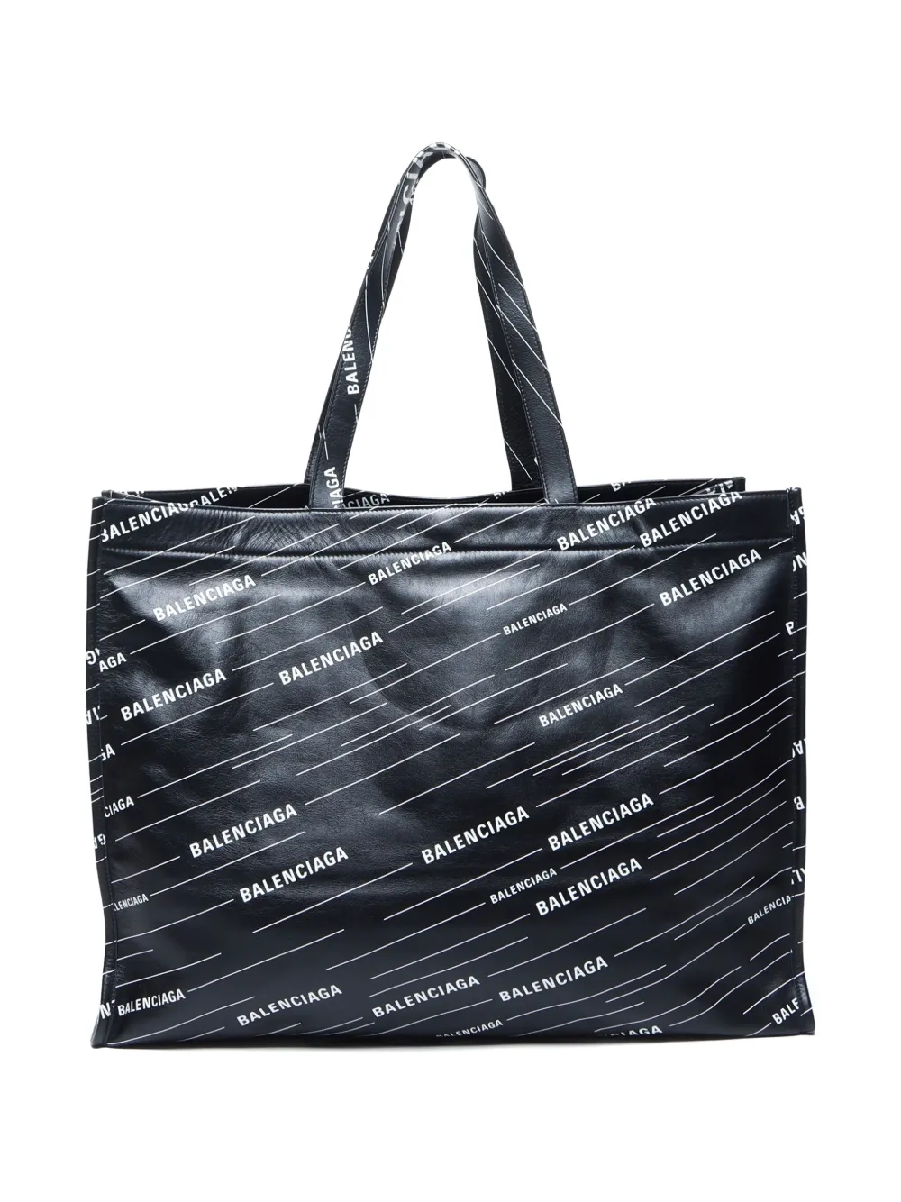 Balenciaga Pre-Owned 2000s shopper met logoprint - Zwart