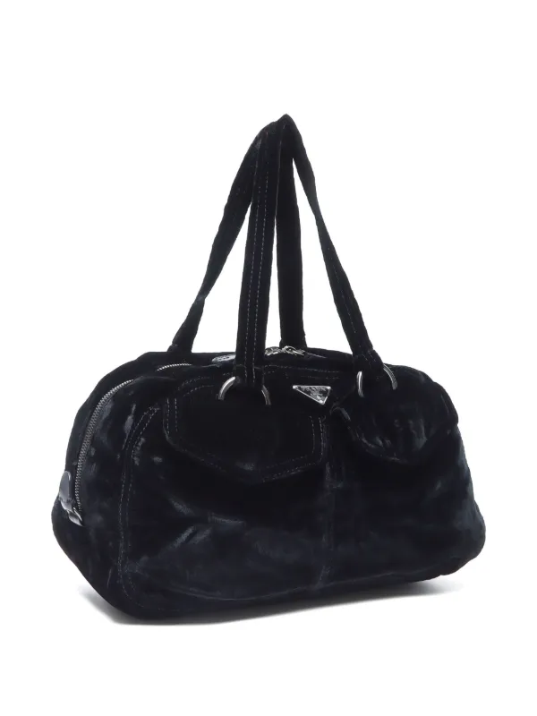 Prada Pre-Owned 2000s トライアングルロゴ ベルベット