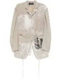Undercover graphic-print blazer - Neutrals