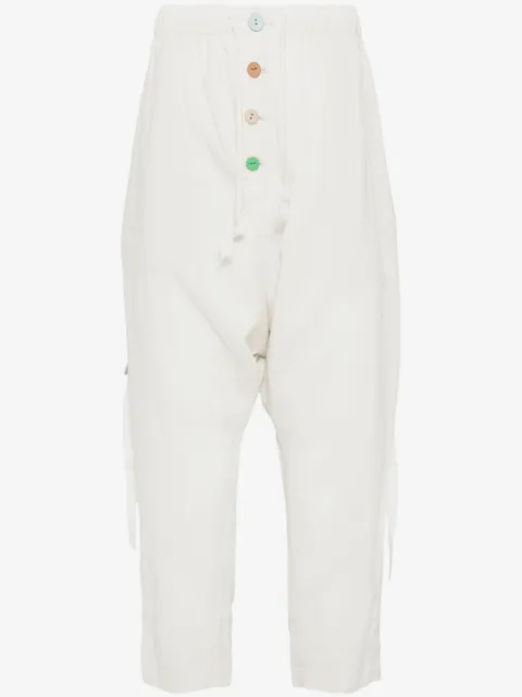 Undercover drawstring drop-crotch trousers