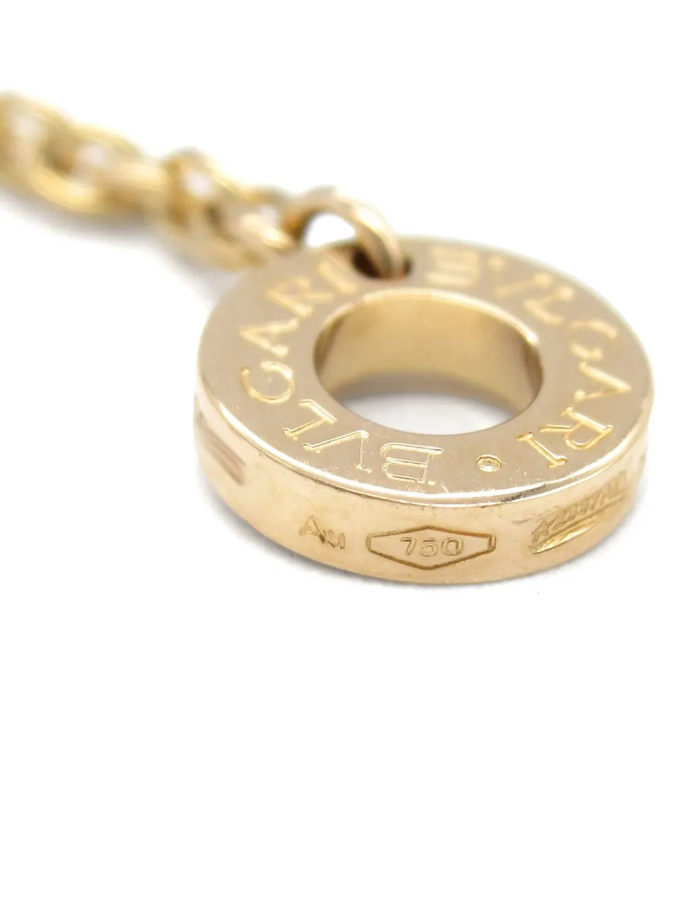 Pre-owned Bvlgari 10s 18k Rose Gold Parentesi Necklace In 粉色