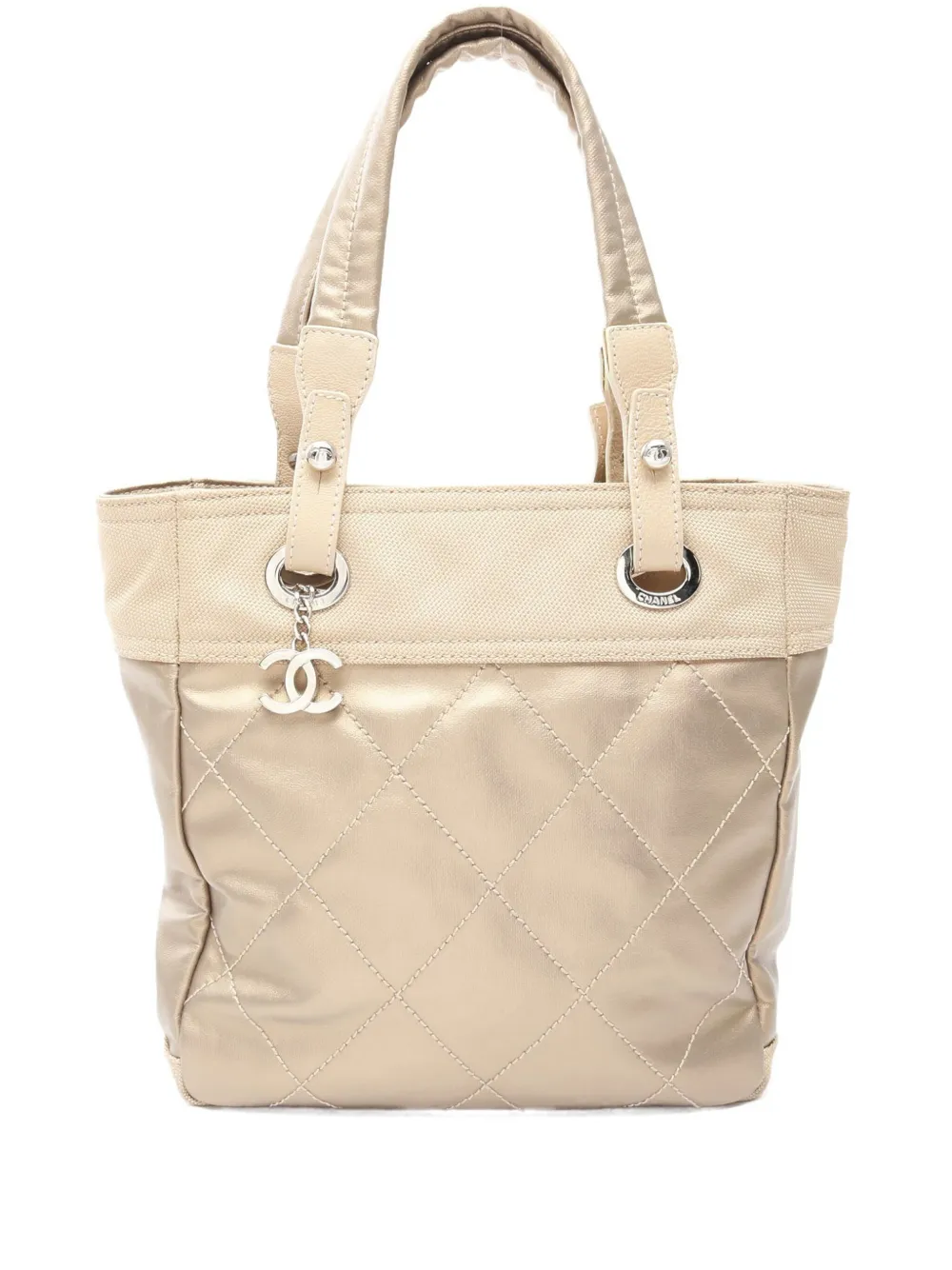 CHANEL Pre-Owned 2006-2008 パリ ビアリッツ PM ハンドバッグ - ニュートラル CHANEL Pre-Owned 2006-2008 パリ ビアリッツ PM ハンドバッグ - ニュートラル