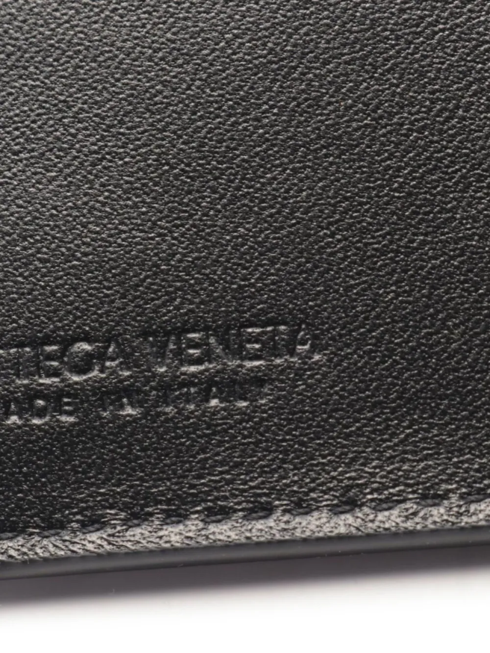 Pre-owned Bottega Veneta 20s Cassette Card Case In Black