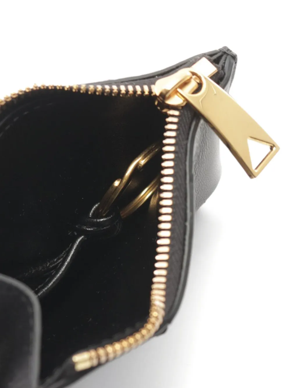 Pre-owned Bottega Veneta 20s Maxi Intrecciato Coin Purse In Black