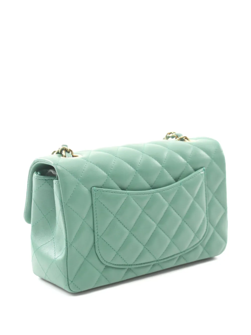 CHANEL Pre-Owned 2021 Matelassé 20 mini-schoudertas - Groen