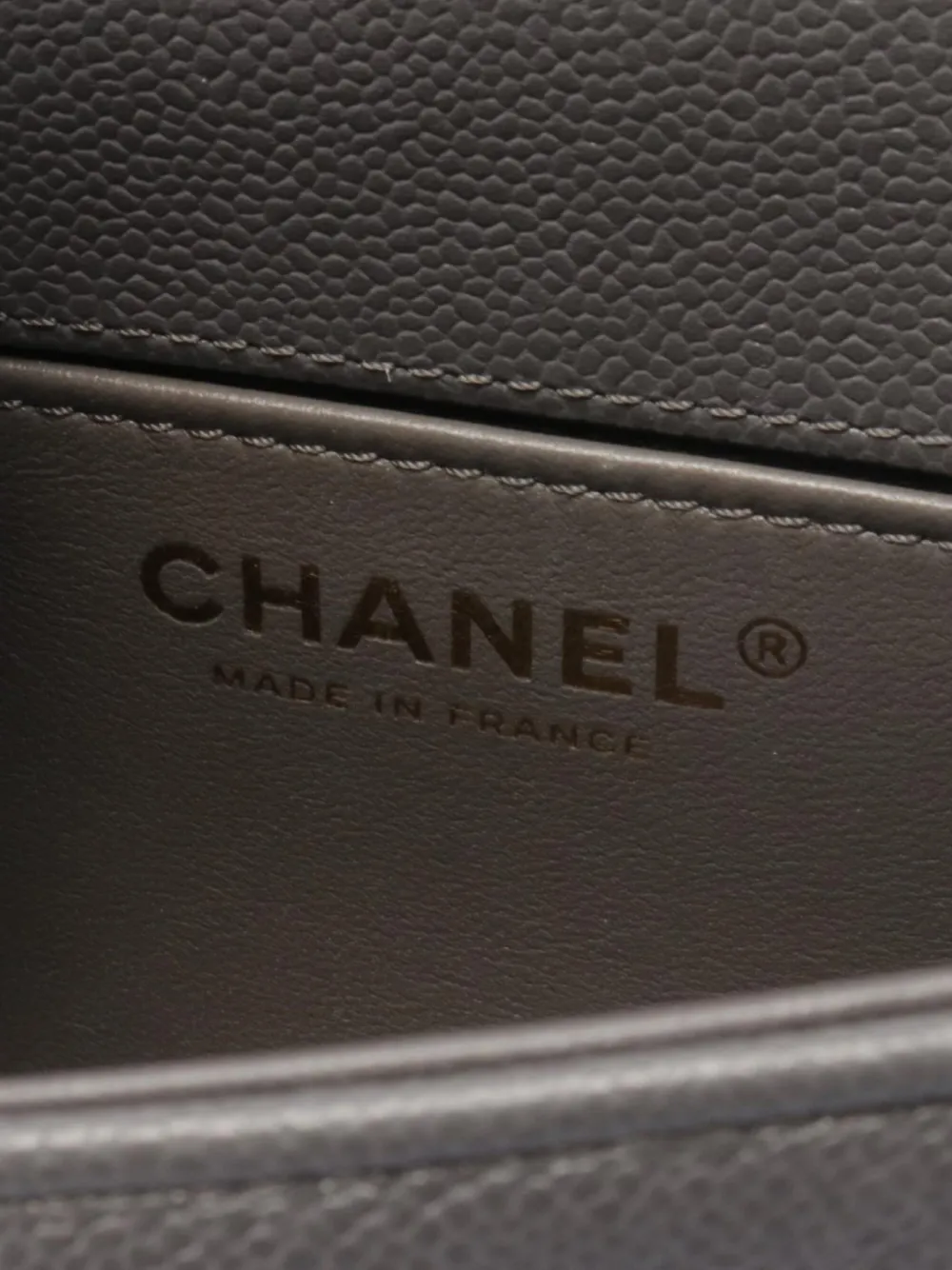 Pre-owned Chanel 2021's Round Boy Crossbody Bag In Grey