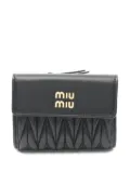 Miu Miu Pre-Owned 20s matelassé wallet - Black