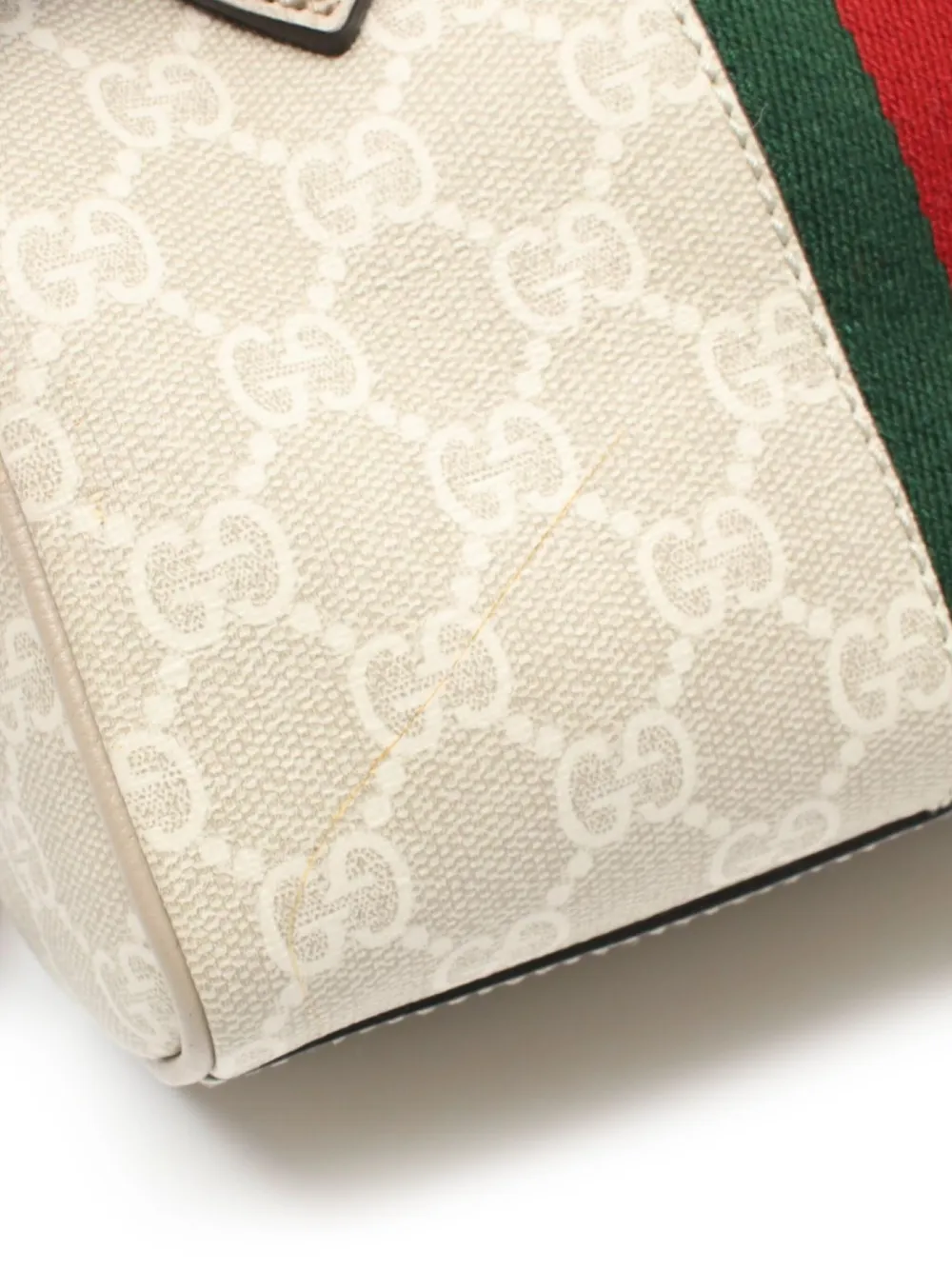 Pre-owned Gucci 2010s Mini Ophidia Handbag In Neutrals