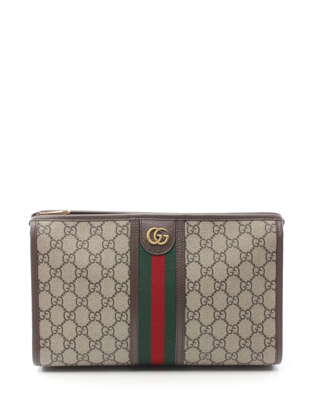 Gucci Pre-Owned 2020 Ophidia トラベルポーチ - ニュートラル Gucci Pre-Owned 2020 Ophidia トラベルポーチ - ニュートラル