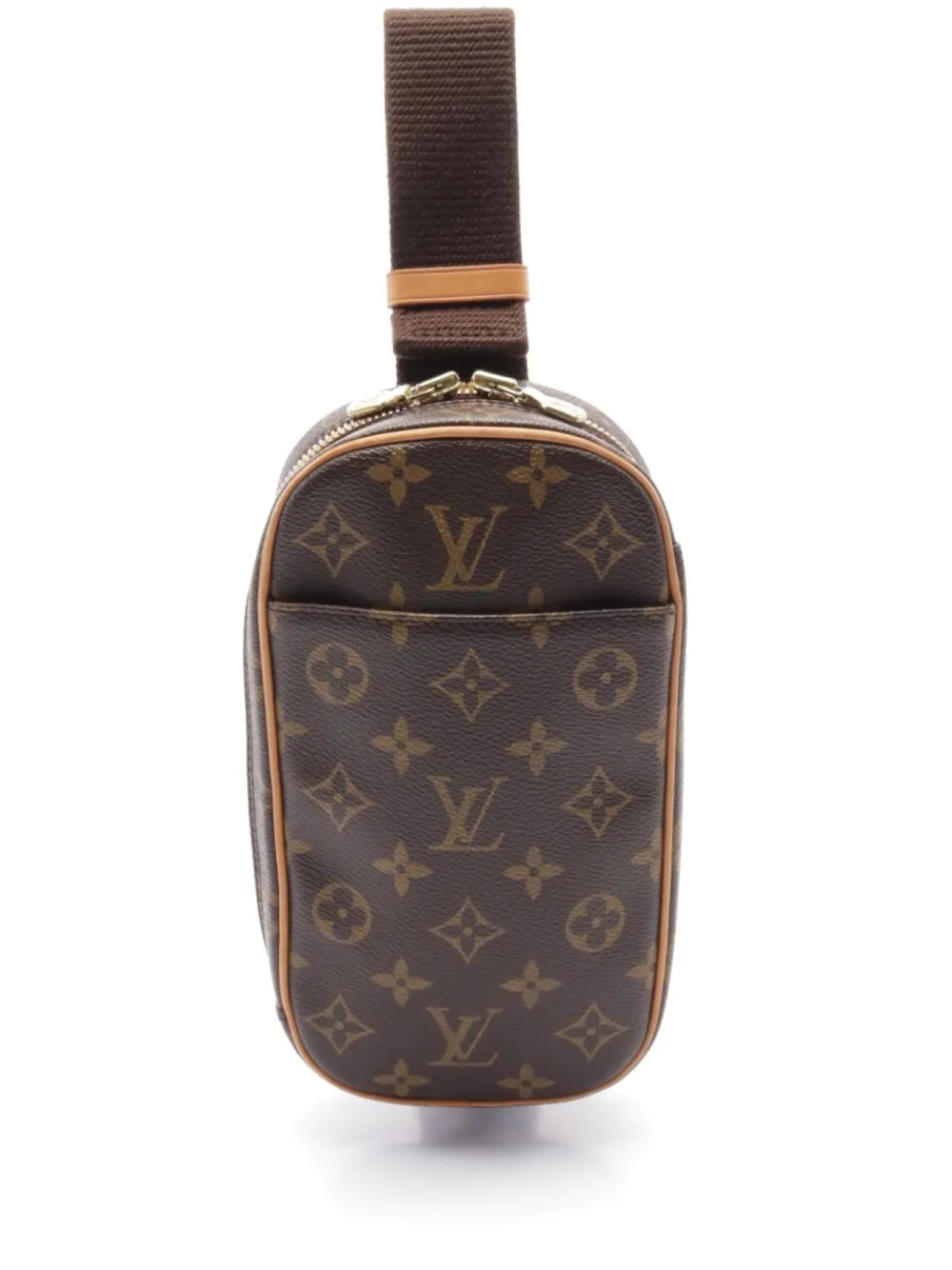 Pre-owned Louis Vuitton 2004 Gange Messenger Bag In Brown