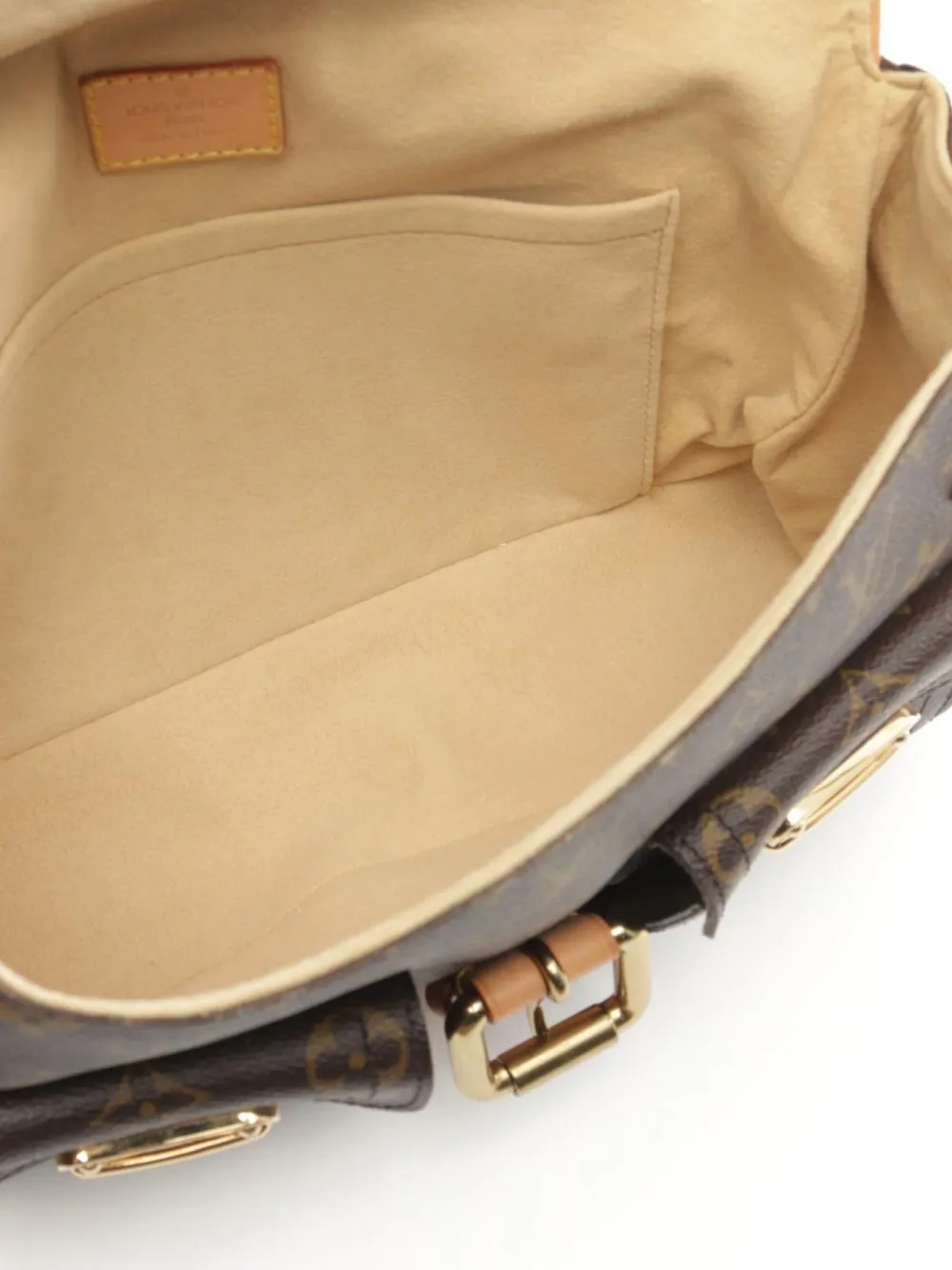 Pre-owned Louis Vuitton 2006 Hudson Pm Bag In Brown