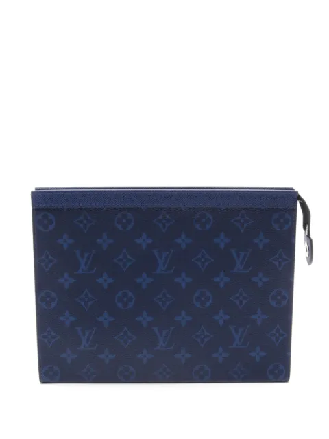 Louis Vuitton Pre-Owned 2021s Voyage Taigarama Cobalt clutch bag