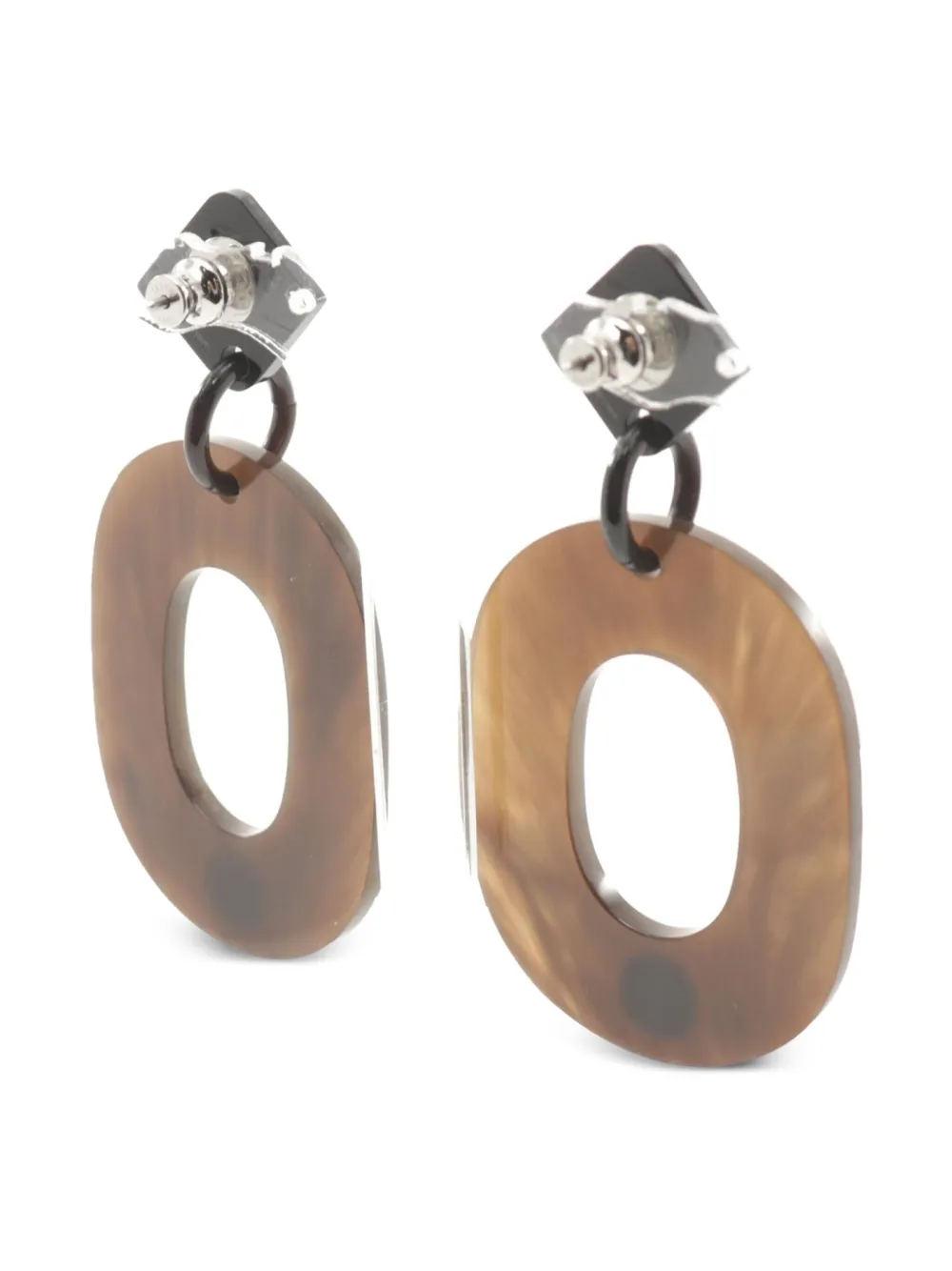 Hermès Pre-Owned 2010s Isthme earrings - Bruin