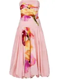 Nicholas Despina strapless midi dress - Pink