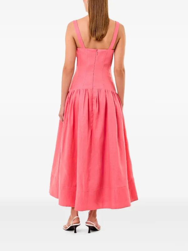 Nicholas Makenna Midi Dress | Pink | FARFETCH BH